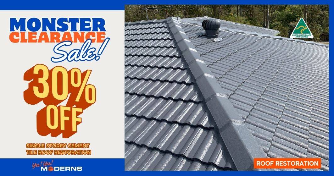 Modern Roof Restoration Monster Clearance Sale