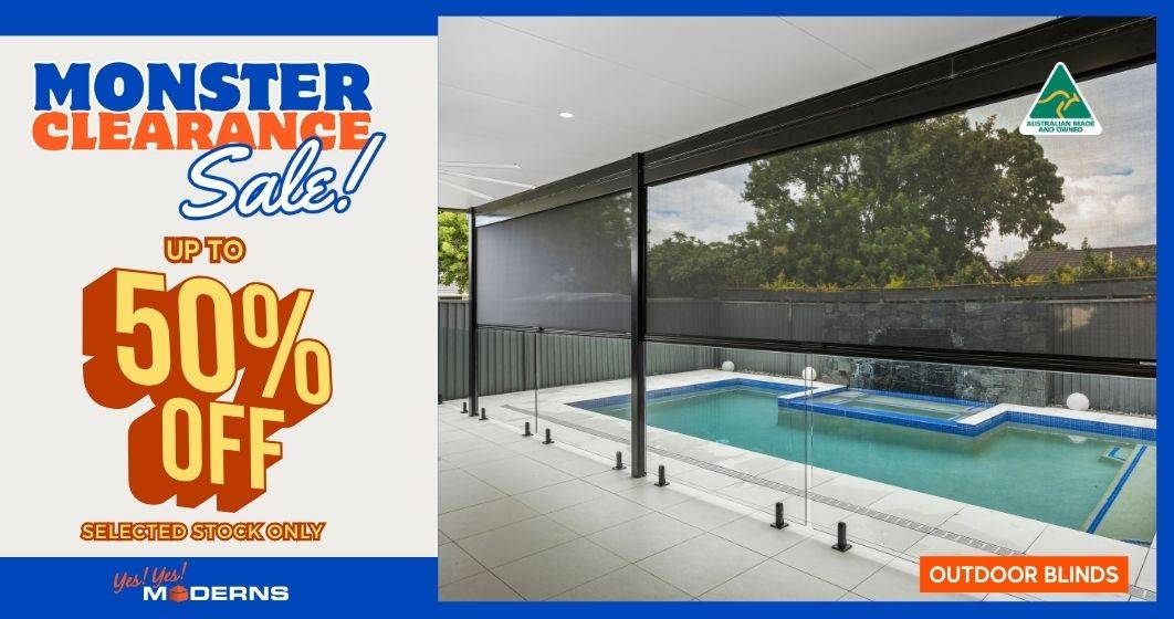 Modern Outdoor Blinds Monster Clearance Sale