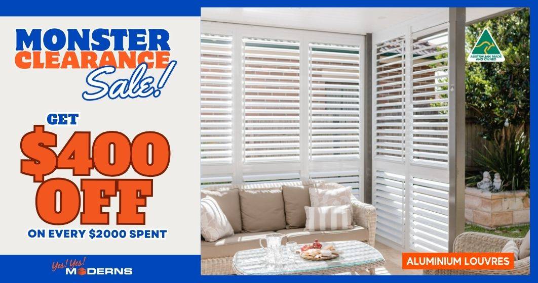 Monster Clearance Sale Aluminium Louvres